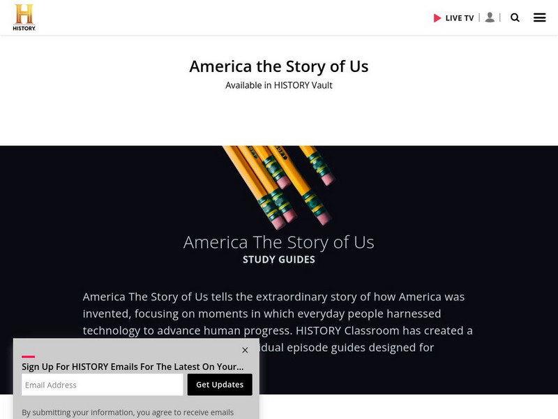 History.com: America the Story of Us Study Guides Website History.com: America the Story of Us Study Guides Website