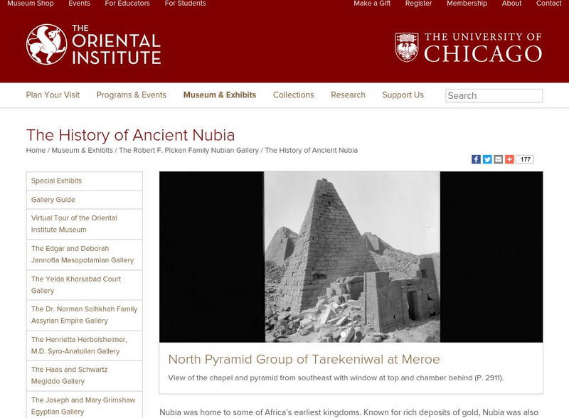 Oriental Institute: Nubia: The Land and the People Website