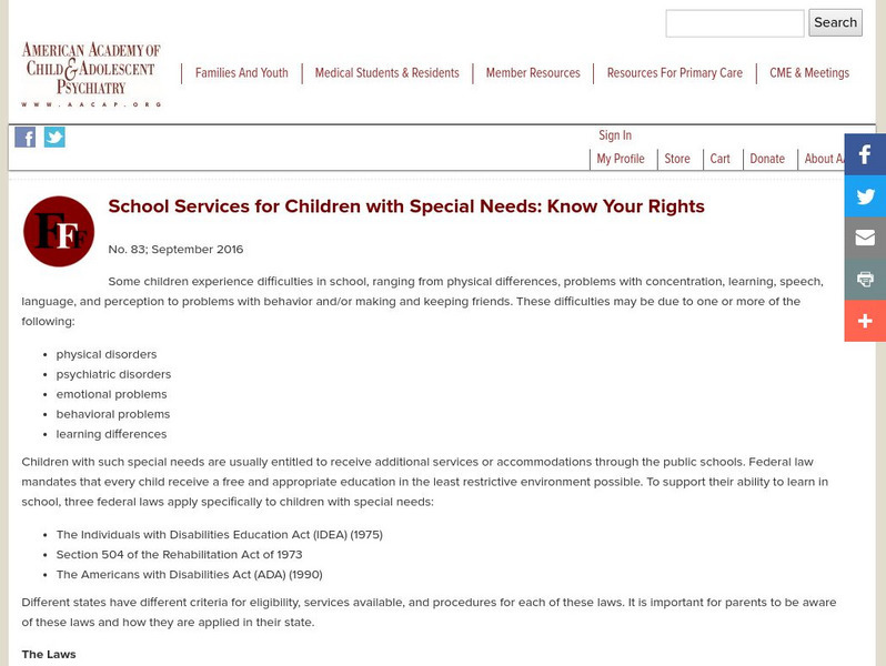 Services in School for Children With Special Needs: What Parents Need to Know Article Services in School for Children With Special Needs: What Parents Need to Know Article