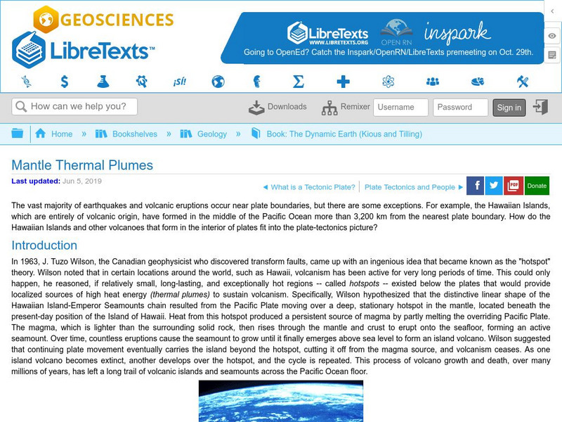 Uc Davis Geo Wiki: Mantle Thermal Plumes eBook Uc Davis Geo Wiki: Mantle Thermal Plumes eBook