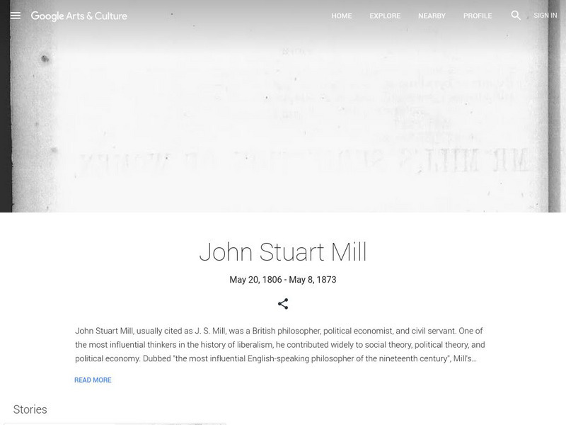 Google Cultural Institute: John Stuart Mill Handout