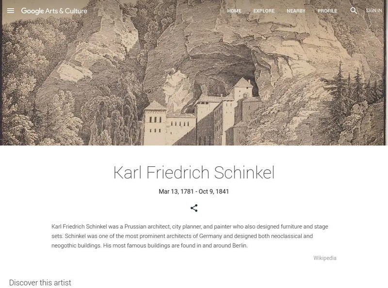 Google Cultural Institute: Karl Friedrich Schinkel Handout