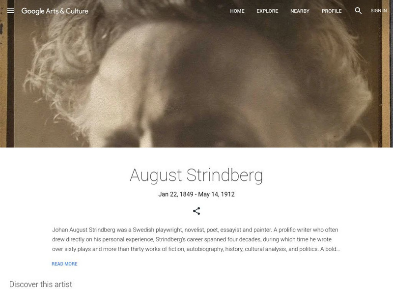 Google Cultural Institute: August Strindberg Handout