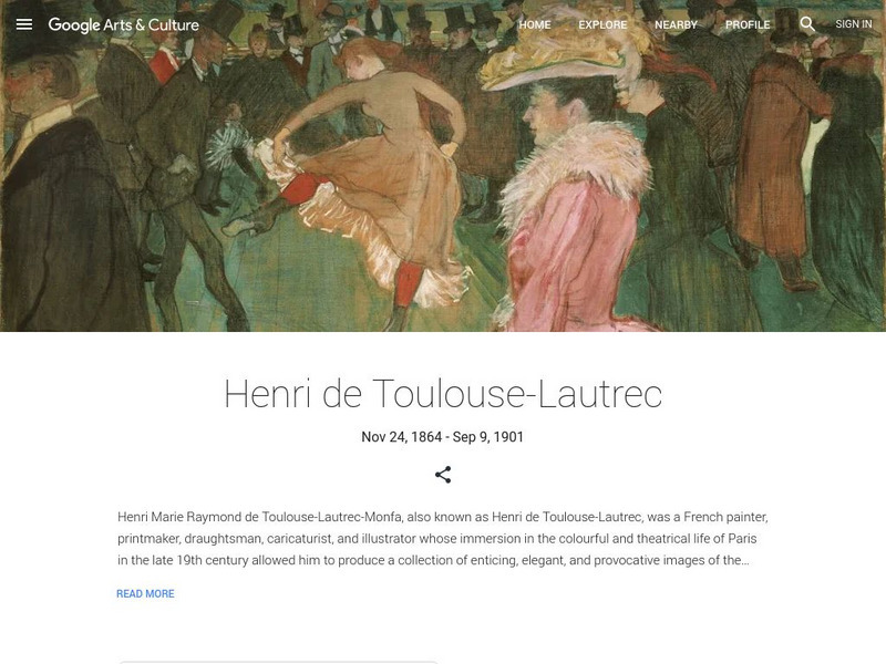 Google Cultural Institute: Henri De Toulouse Lautrec Handout