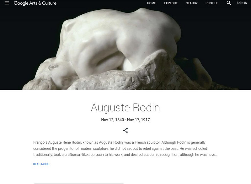 Google Cultural Institute: Auguste Rodin Handout