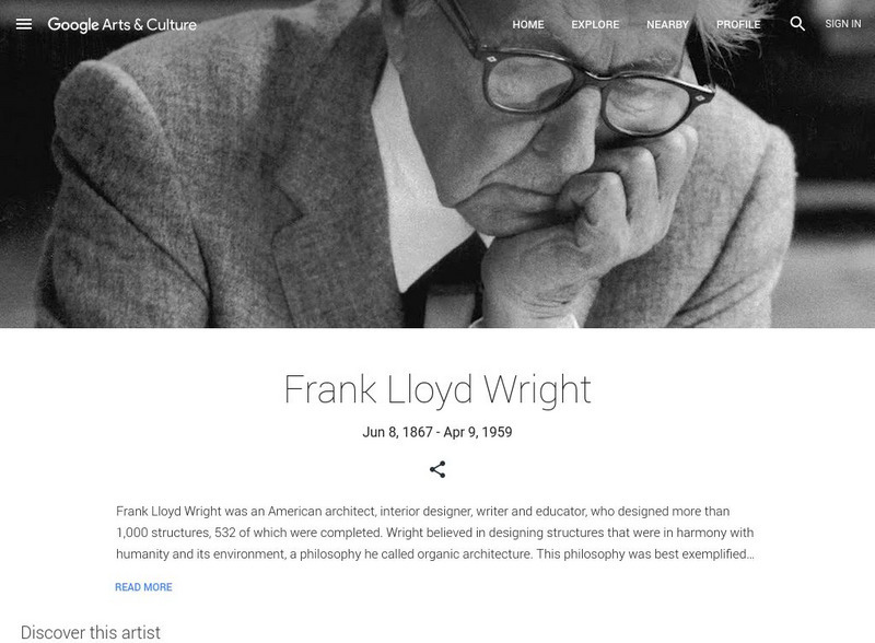 Google Cultural Institute: Frank Lloyd Wright Handout