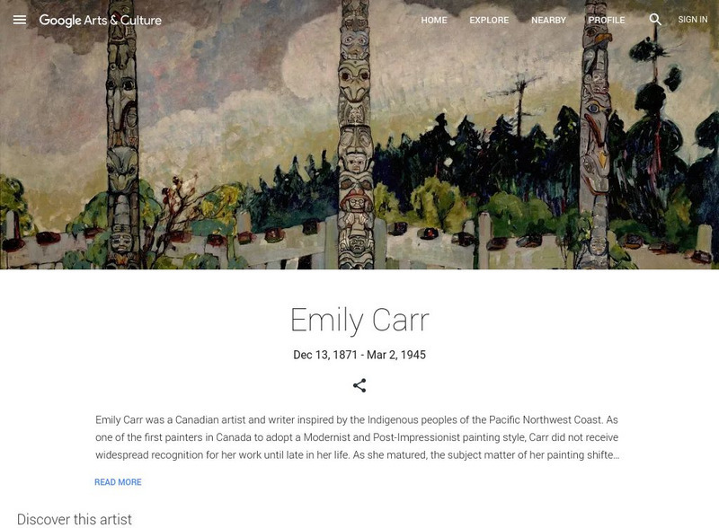 Google Cultural Institute: Emily Carr Handout