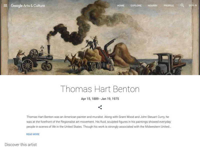 Google Cultural Institute: Thomas Hart Benton Handout
