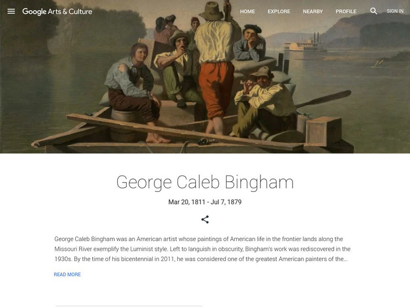 Google Cultural Institute: George Caleb Bingham Handout Google Cultural Institute: George Caleb Bingham Handout