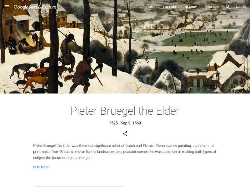 Google Cultural Institute: Pieter Bruegel the Elder Handout