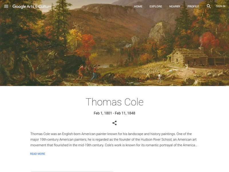 Google Cultural Institute: Thomas Cole Handout