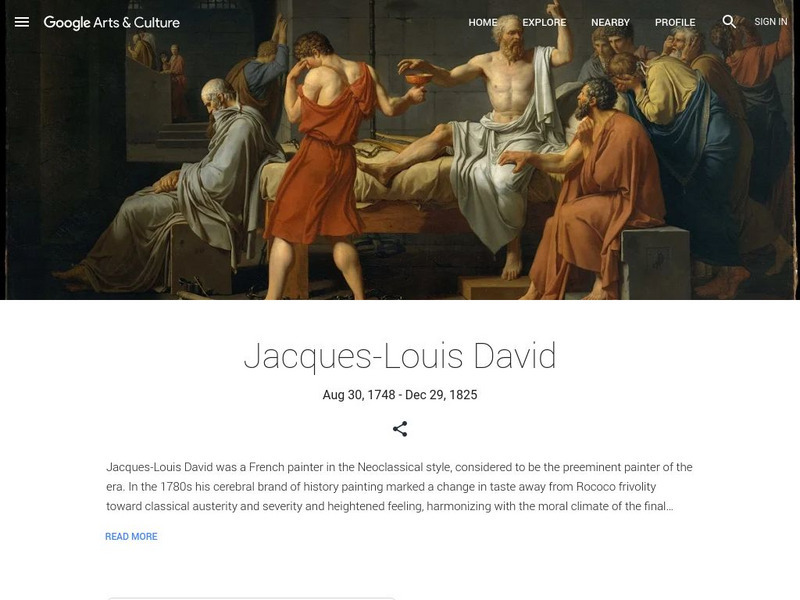 Google Cultural Institute: Jacques Louis David Handout