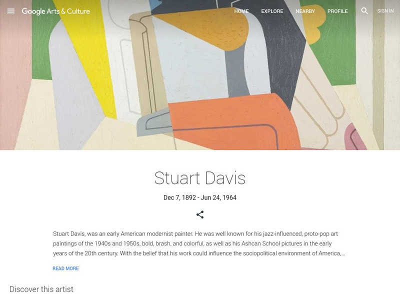 Google Cultural Institute: Stuart Davis Handout