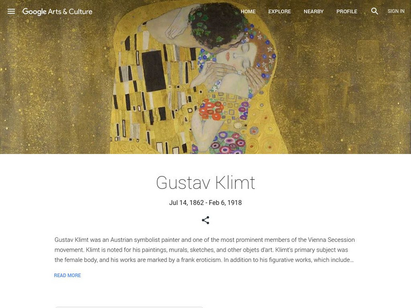 Google Cultural Institute: Gustav Klimt Handout Google Cultural Institute: Gustav Klimt Handout