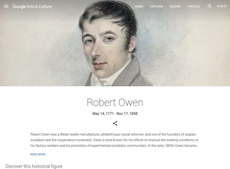 Google Cultural Institute: Robert Owen Handout
