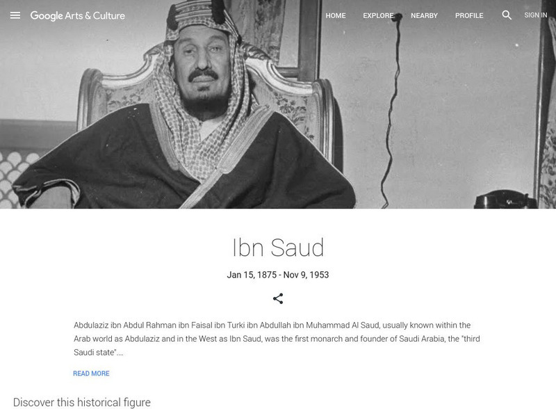 Google Cultural Institute: Ibn Saud Handout Google Cultural Institute: Ibn Saud Handout