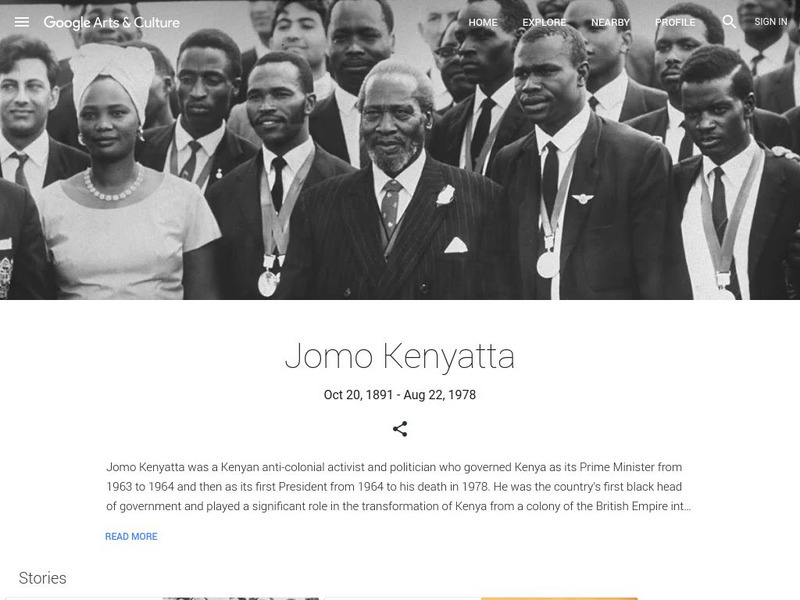 Google Cultural Institute: Jomo Kenyatta Handout