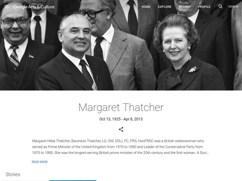 Google Cultural Institute: Margaret Thatcher Handout Google Cultural Institute: Margaret Thatcher Handout