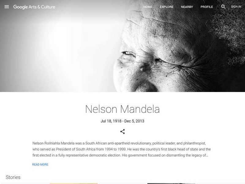 Google Cultural Institute: Nelson Mandela Handout