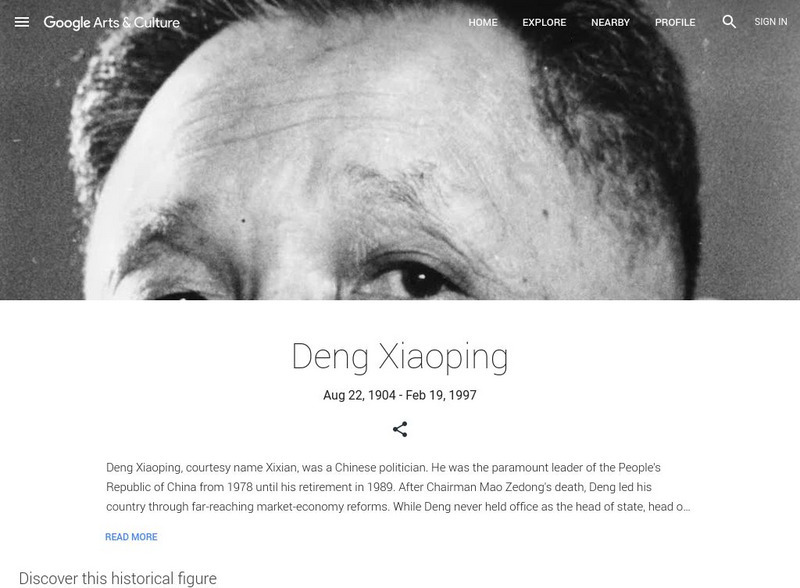 Google Cultural Institute: Deng Xiaoping Handout