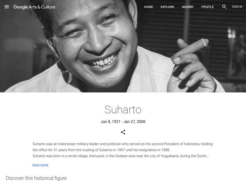 Google Cultural Institute: Suharto Handout