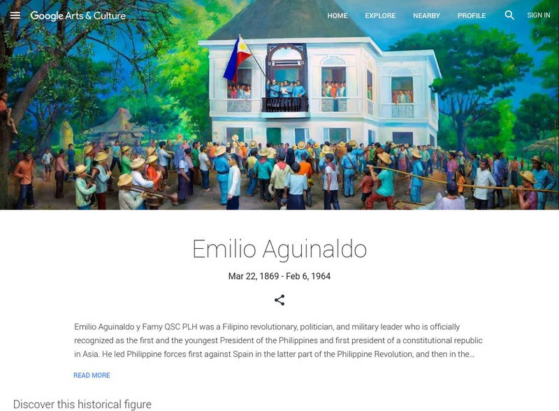 Google Cultural Institute: Emilio Aguinaldo Handout