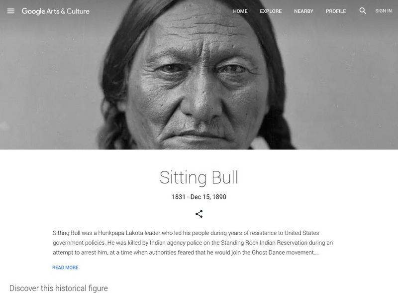 Google Cultural Institute: Sitting Bull Handout