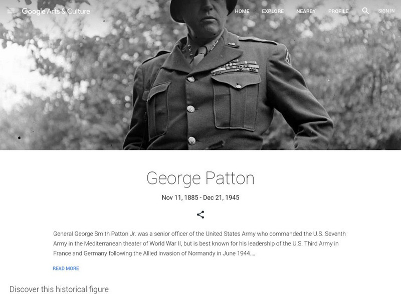 Google Cultural Institute: George S. Patton Handout