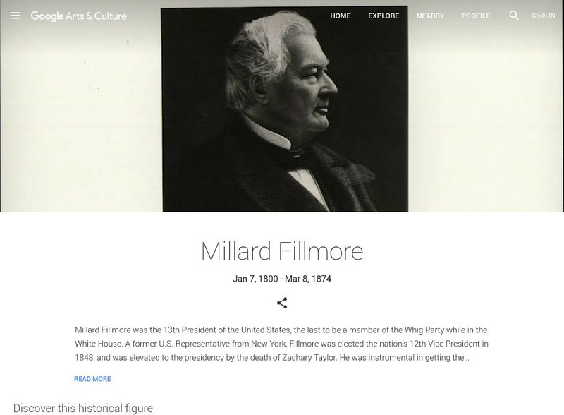 Google Cultural Institute: Millard Fillmore Handout
