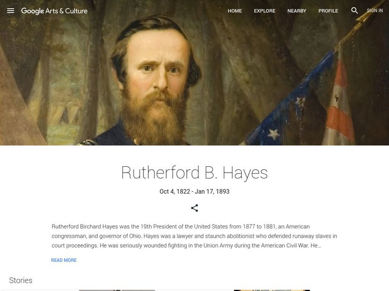 Google Cultural Institute: Rutherford B. Hayes Handout