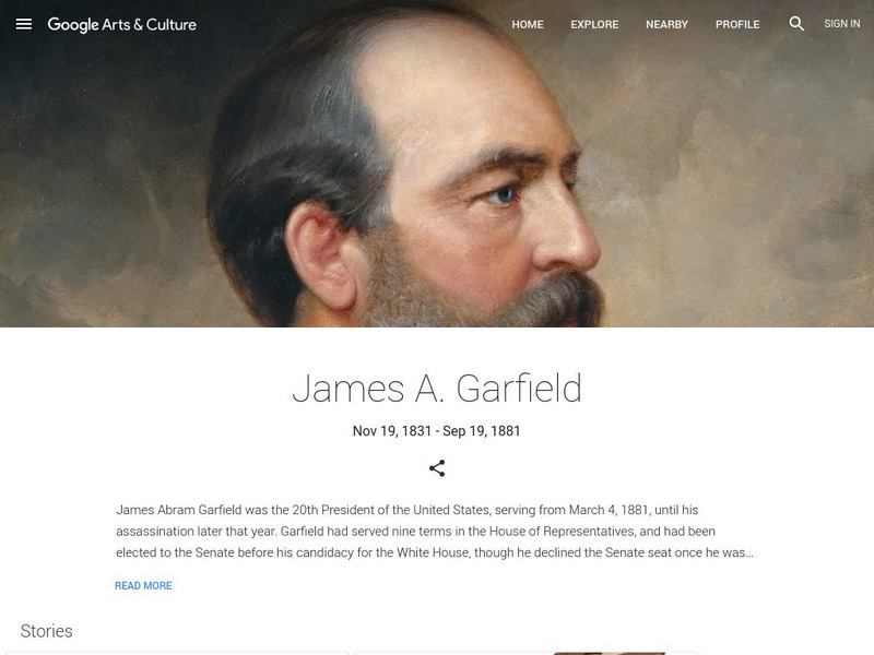 Google Cultural Institute: James A. Garfield Handout Google Cultural Institute: James A. Garfield Handout