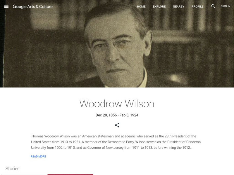 Google Cultural Institute: Woodrow Wilson Handout