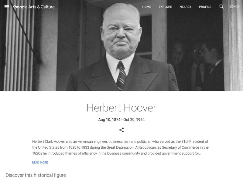 Google Cultural Institute: Herbert Hoover Handout