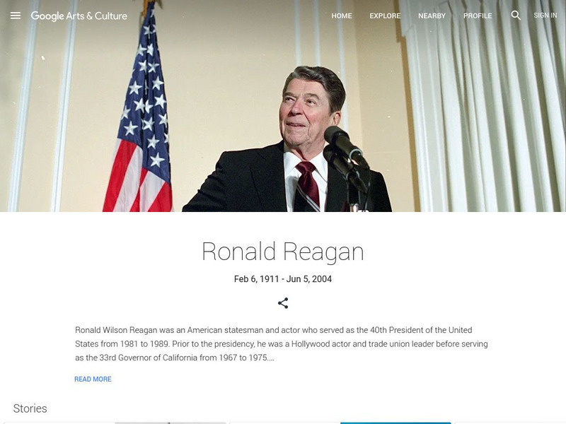 Google Cultural Institute: Ronald Reagan Handout Google Cultural Institute: Ronald Reagan Handout