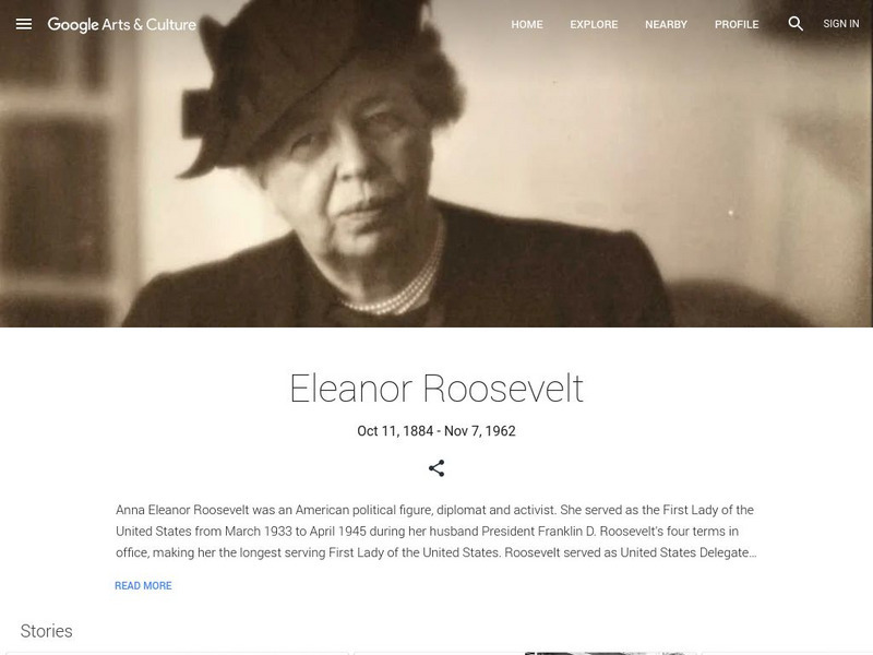Google Cultural Institute: Eleanor Roosevelt Handout Google Cultural Institute: Eleanor Roosevelt Handout