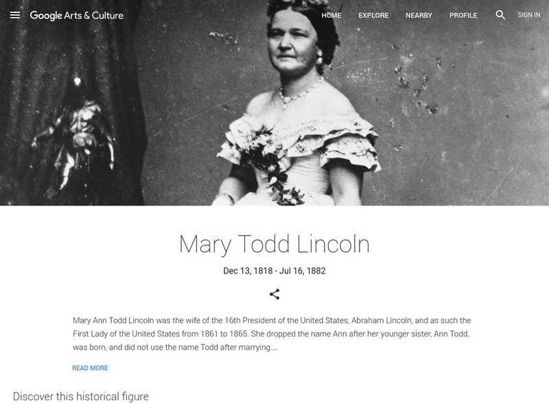 Google Cultural Institute: Mary Todd Lincoln Handout