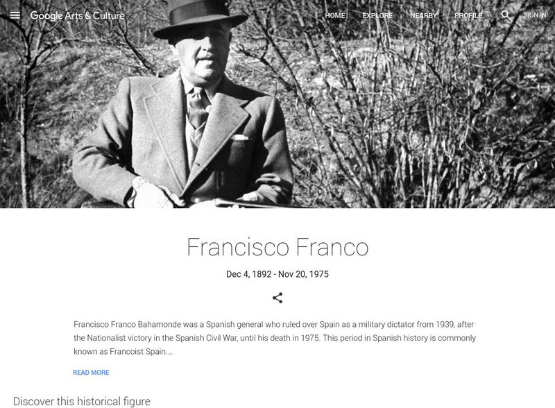 Google Cultural Institute: Francisco Franco Handout