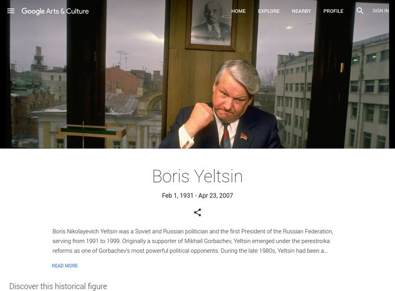 Google Cultural Institute: Boris Yeltsin Handout