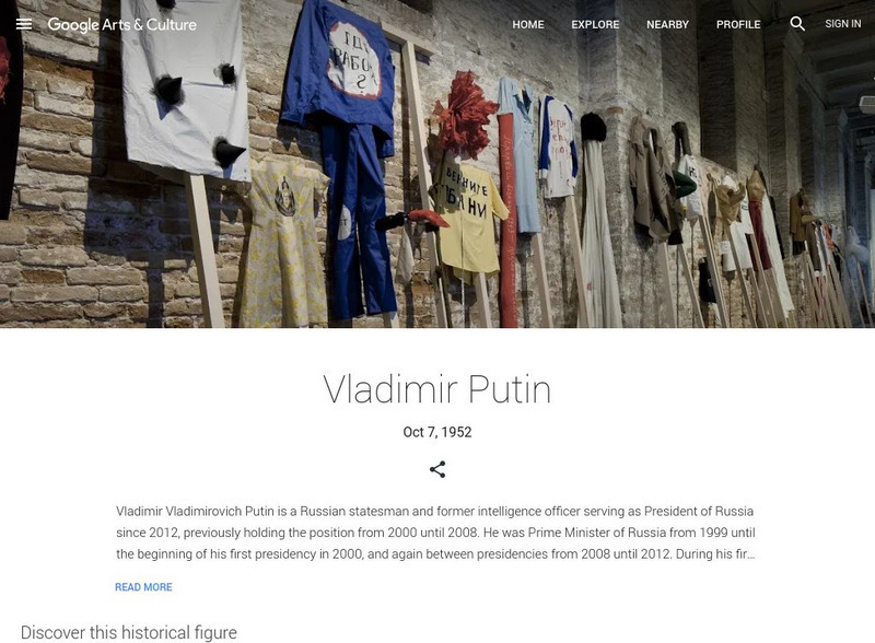 Google Cultural Institute: Vladimir Putin Handout