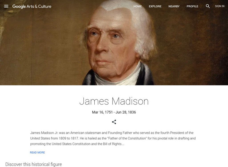 Google Cultural Institute: James Madison Handout