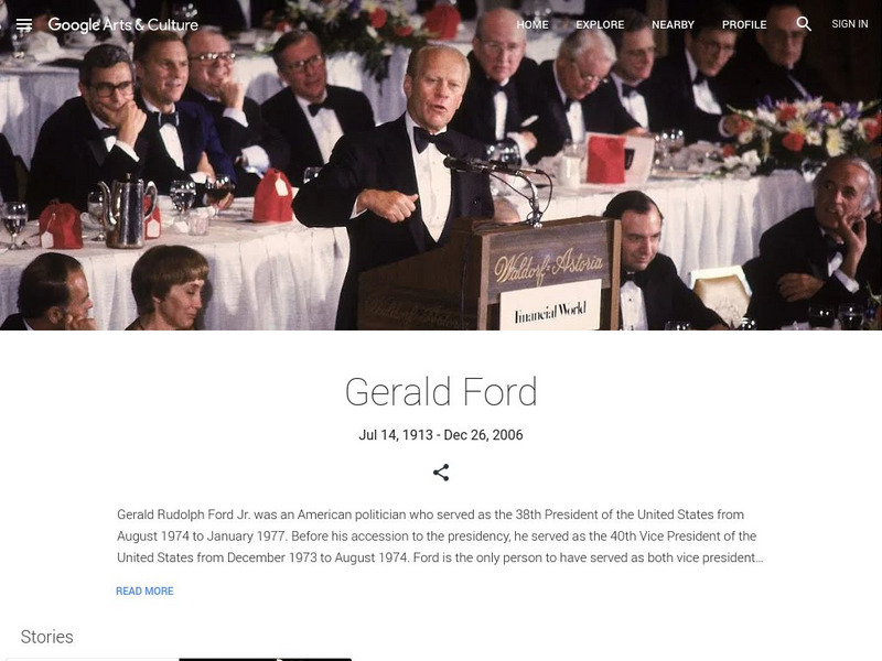 Google Cultural Institute: Gerald Ford Handout