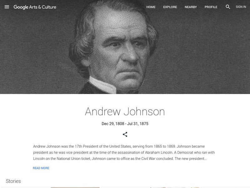 Google Cultural Institute: Andrew Johnson Handout