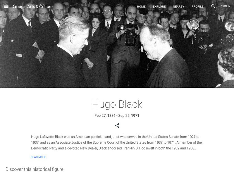 Google Cultural Institute: Hugo Black Handout