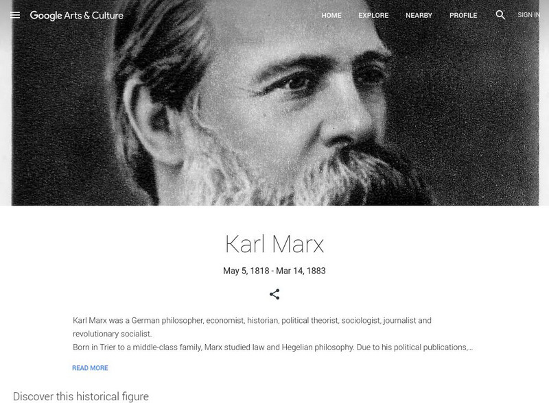 Google Cultural Institute: Karl Marx Handout