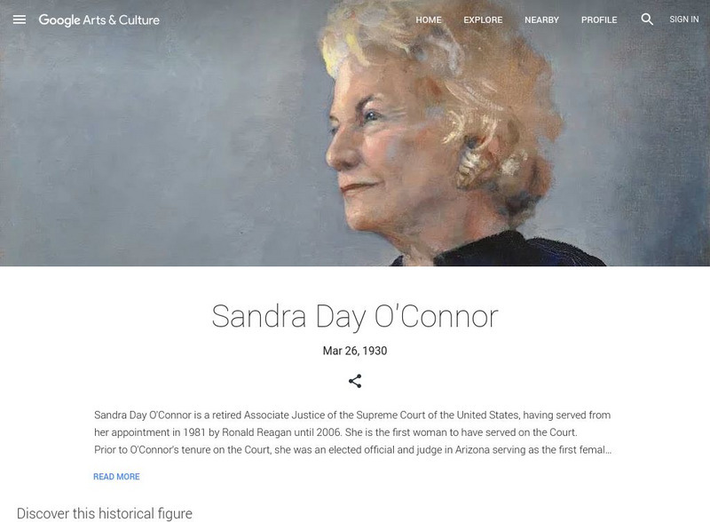 Google Cultural Institute: Sandra Day O'connor Handout Google Cultural Institute: Sandra Day O'connor Handout