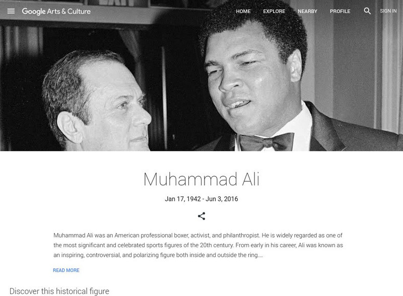 Google Cultural Institute: Muhammad Ali Handout Google Cultural Institute: Muhammad Ali Handout