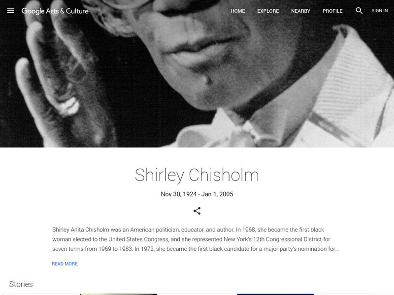 Google Cultural Institute: Shirley Chisholm Handout