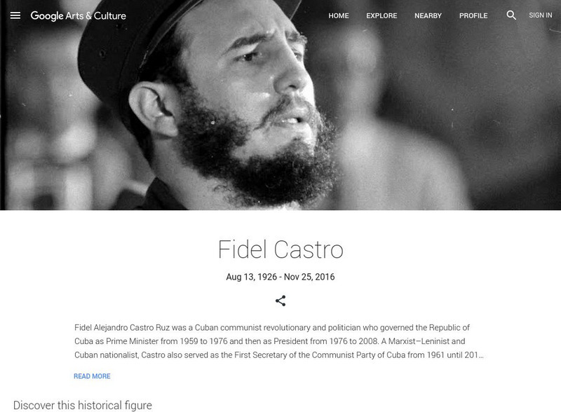 Google Cultural Institute: Fidel Castro Handout Google Cultural Institute: Fidel Castro Handout