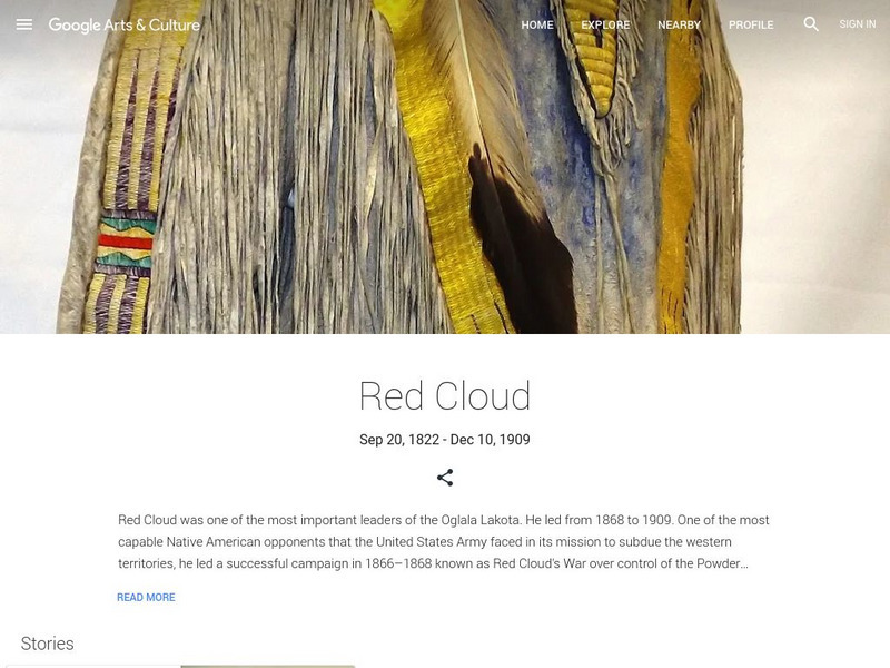 Google Cultural Institute: Red Cloud Handout