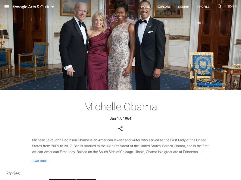 Google Cultural Institute: Michelle Obama Handout Google Cultural Institute: Michelle Obama Handout